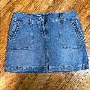 Vintage Denim Blue Mini Skirt